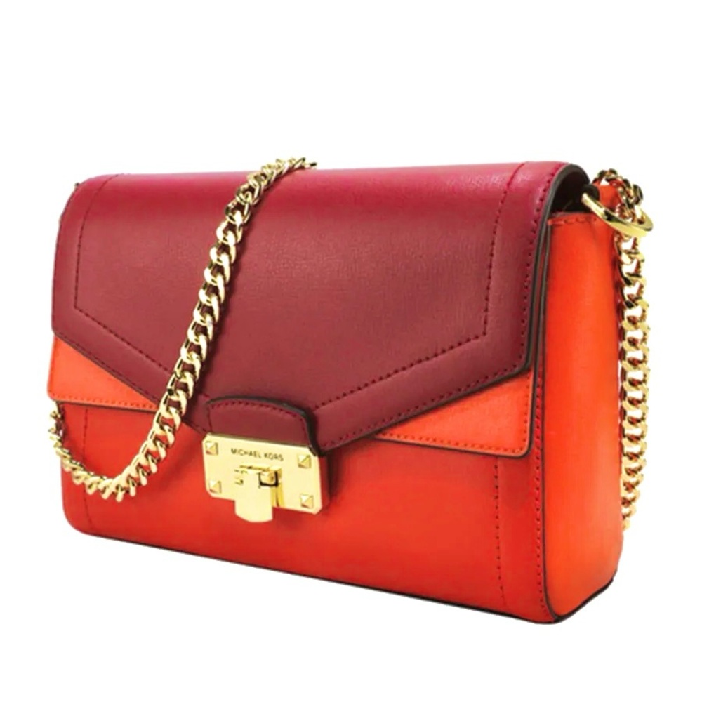 Michael Kors KINSLEY Red and Orange Women's Bag.